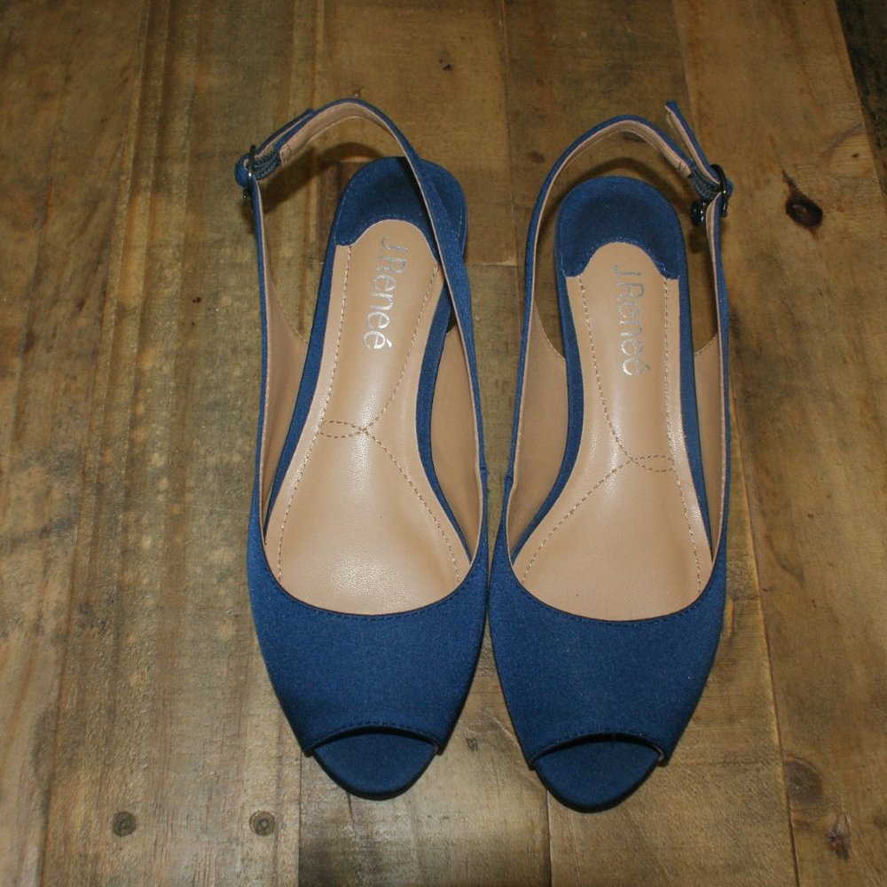 J. Renee Slingback Kitten Heal  - size 6.5 EUC